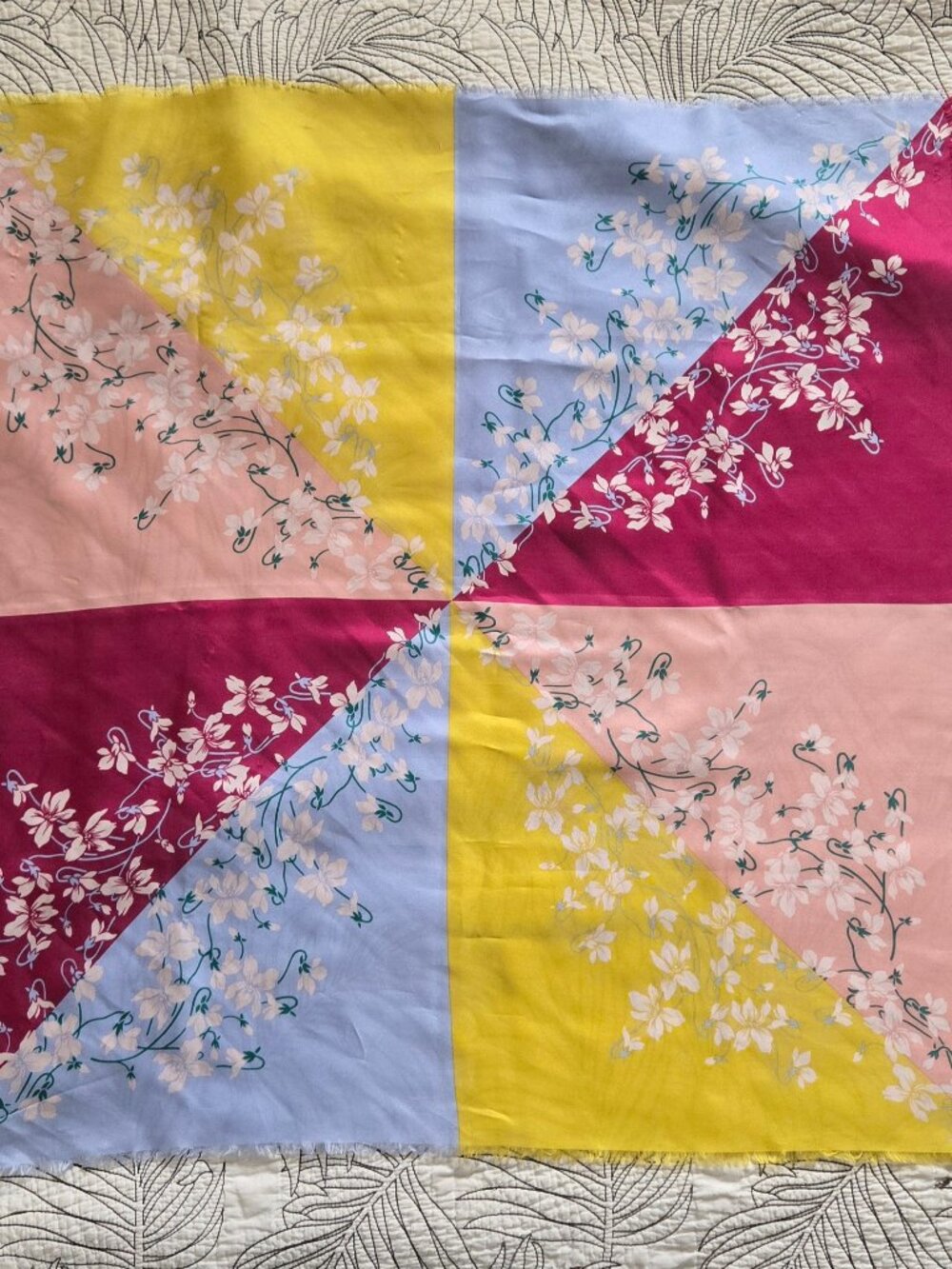 Ann Taylor silk scarf 4 spring colors